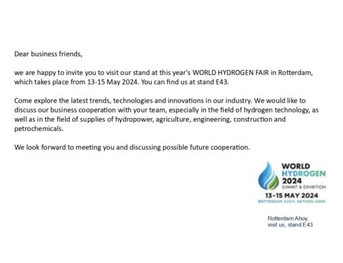 Invitation WORLD HYDROGEN FAIR Rotterdam